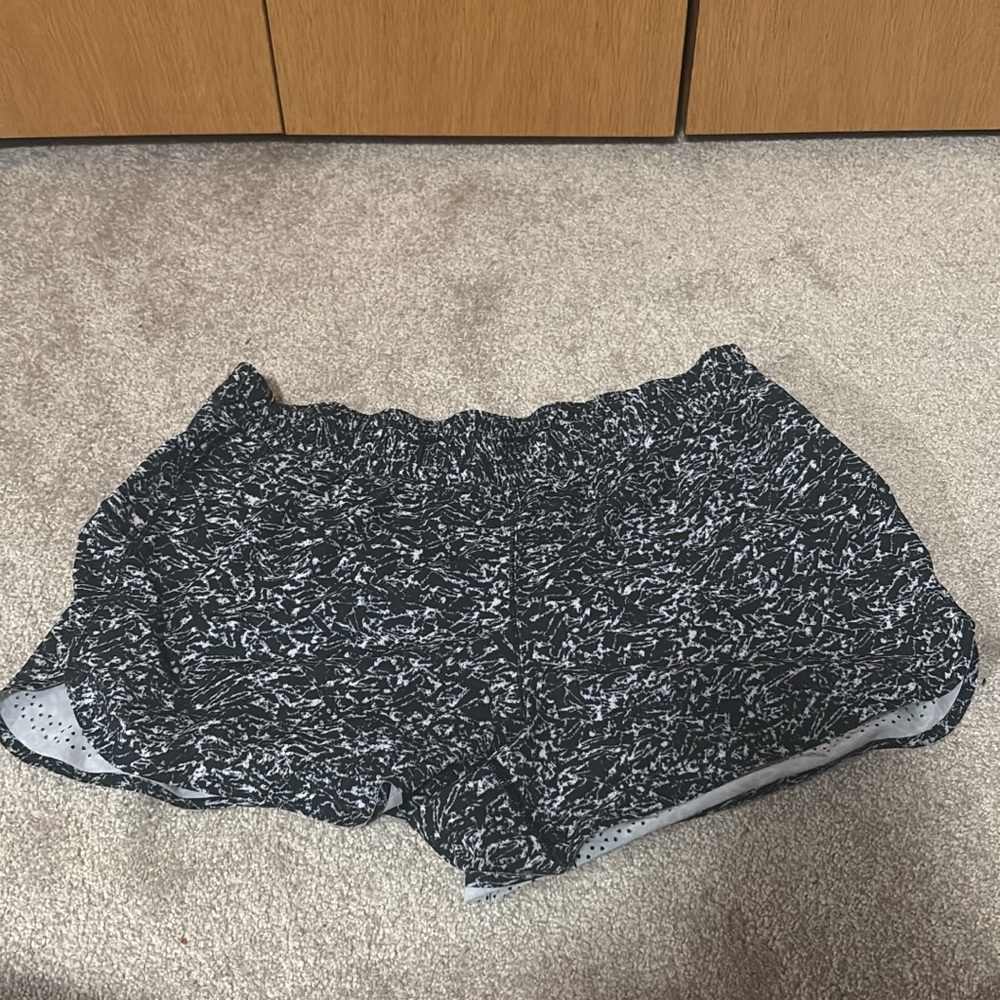 lululemon athletica Black and White Athletic Shorts